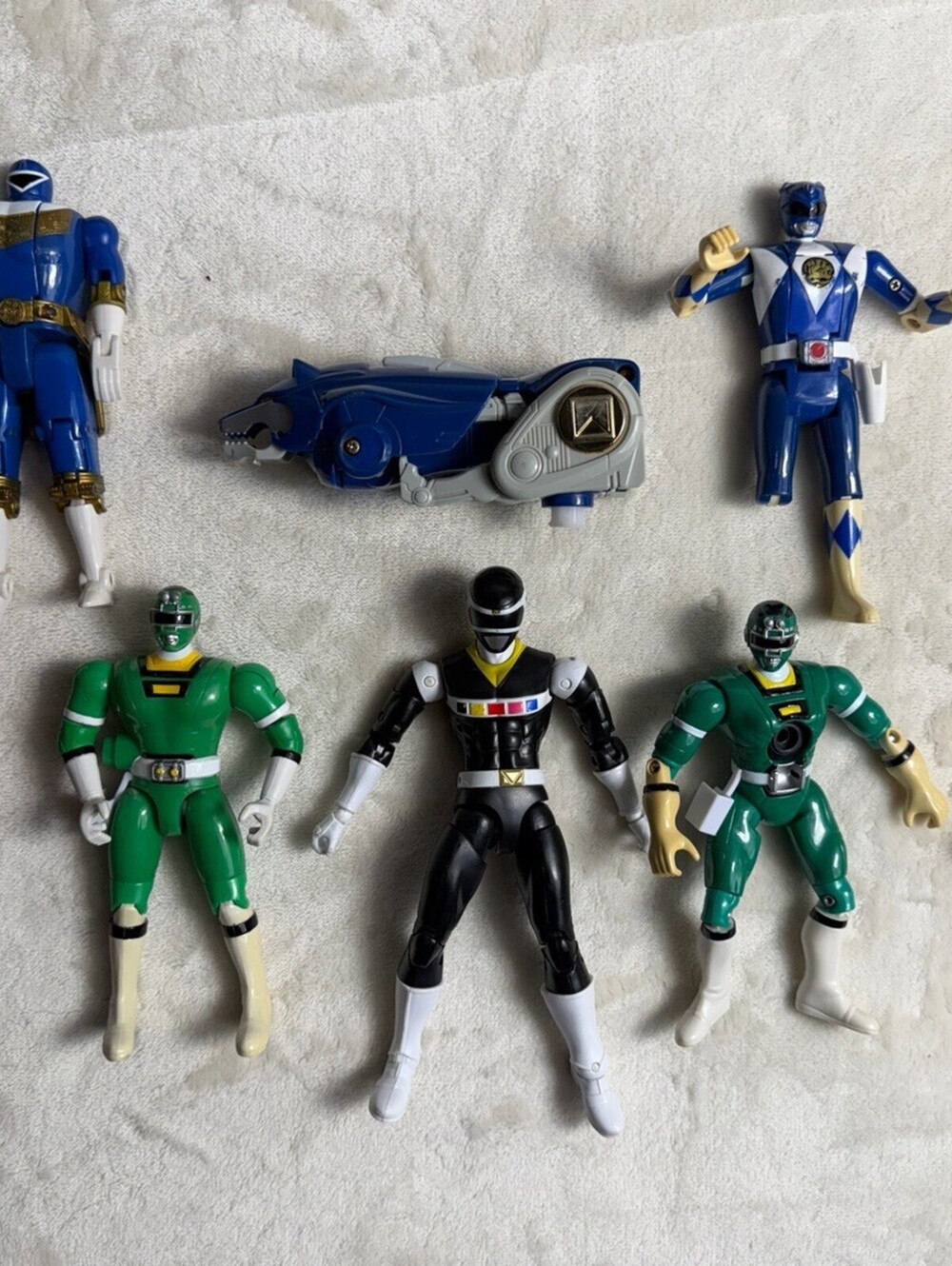 Vintage Power Rangers Action Figures Lot Mighty Morphin In Space Wild Force Zord
